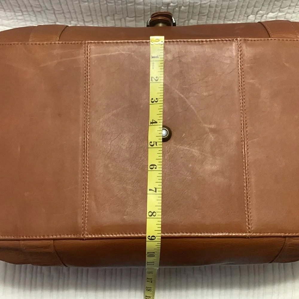 Claire Chase Laramie Leather Saddle Duffel Minimalist Quite Contemporary Travel